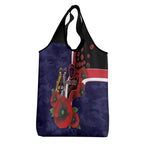 Melbourne Demons ANZAC Personalised Grocery Bag Lest We Forget Poppy Camo