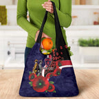 Melbourne Demons ANZAC Personalised Grocery Bag Lest We Forget Poppy Camo