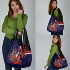 Melbourne Demons ANZAC Personalised Grocery Bag Lest We Forget Poppy Camo