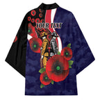 Melbourne Demons ANZAC Personalised Kimono Lest We Forget Poppy Camo