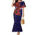 Melbourne Demons ANZAC Personalised Mermaid Dress Lest We Forget Poppy Camo