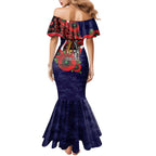 Melbourne Demons ANZAC Personalised Mermaid Dress Lest We Forget Poppy Camo
