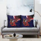 Melbourne Demons ANZAC Personalised Pillow Cover Lest We Forget Poppy Camo
