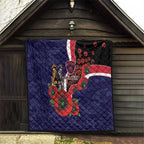 Melbourne Demons ANZAC Personalised Quilt Lest We Forget Poppy Camo
