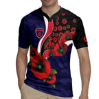 Melbourne Demons ANZAC Personalised Rugby Jersey Lest We Forget Poppy Camo