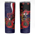 Melbourne Demons ANZAC Personalised Skinny Tumbler Lest We Forget Poppy Camo