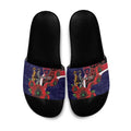 Melbourne Demons ANZAC Personalised Slide Sandals Lest We Forget Poppy Camo