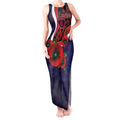 Melbourne Demons ANZAC Personalised Tank Maxi Dress Lest We Forget Poppy Camo