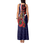 Melbourne Demons ANZAC Personalised Tank Maxi Dress Lest We Forget Poppy Camo