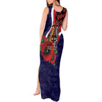 Melbourne Demons ANZAC Personalised Tank Maxi Dress Lest We Forget Poppy Camo