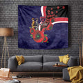 Melbourne Demons ANZAC Personalised Tapestry Lest We Forget Poppy Camo