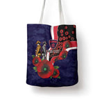 Melbourne Demons ANZAC Personalised Tote Bag Lest We Forget Poppy Camo