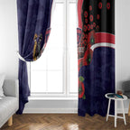 Melbourne Demons ANZAC Personalised Window Curtain Lest We Forget Poppy Camo