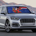 North Kangaroos ANZAC Personalised Auto Sun Shade Lest We Forget Poppy Camo