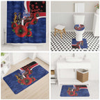 North Kangaroos ANZAC Personalised Bathroom Set Lest We Forget Poppy Camo
