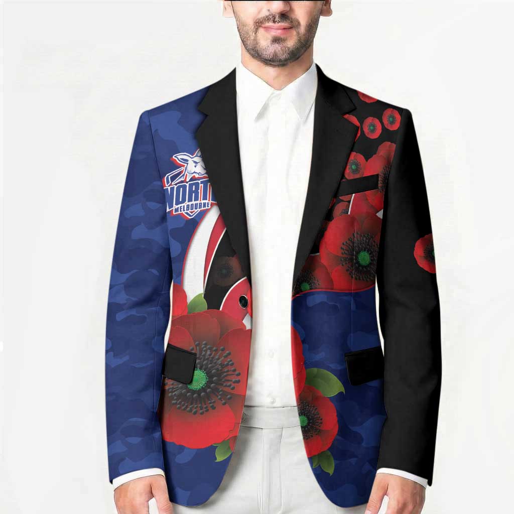North Kangaroos ANZAC Personalised Blazer Lest We Forget Poppy Camo