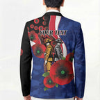 North Kangaroos ANZAC Personalised Blazer Lest We Forget Poppy Camo
