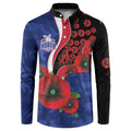 North Kangaroos ANZAC Personalised Button Sweatshirt Lest We Forget Poppy Camo