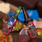 North Kangaroos ANZAC Personalised 4 in 1 Can Cooler Tumbler Lest We Forget Poppy Camo
