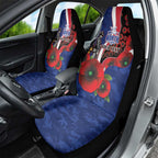 North Kangaroos ANZAC Personalised Car Seat Cover Lest We Forget Poppy Camo
