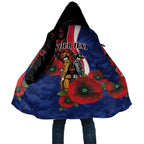 North Kangaroos ANZAC Personalised Cloak Lest We Forget Poppy Camo