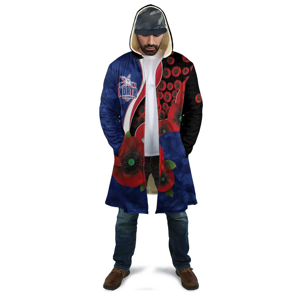 North Kangaroos ANZAC Personalised Cloak Lest We Forget Poppy Camo