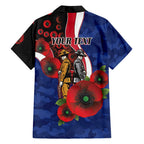 North Kangaroos ANZAC Personalised Family Matching Summer Maxi Dress and Hawaiian Shirt Lest We Forget Poppy Camo