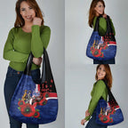 North Kangaroos ANZAC Personalised Grocery Bag Lest We Forget Poppy Camo