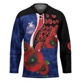 North Kangaroos ANZAC Personalised Hockey Jersey Lest We Forget Poppy Camo