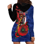 North Kangaroos ANZAC Personalised Hoodie Dress Lest We Forget Poppy Camo