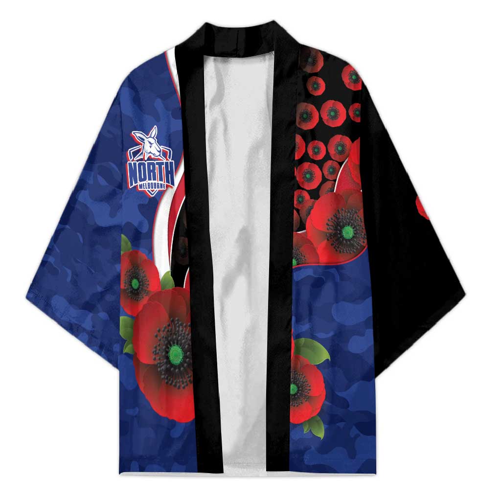 North Kangaroos ANZAC Personalised Kimono Lest We Forget Poppy Camo