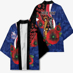 North Kangaroos ANZAC Personalised Kimono Lest We Forget Poppy Camo