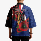 North Kangaroos ANZAC Personalised Kimono Lest We Forget Poppy Camo