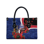 North Kangaroos ANZAC Personalised Leather Bag Lest We Forget Poppy Camo