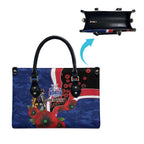 North Kangaroos ANZAC Personalised Leather Bag Lest We Forget Poppy Camo