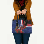 North Kangaroos ANZAC Personalised Leather Bag Lest We Forget Poppy Camo