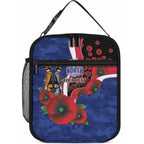 North Kangaroos ANZAC Personalised Lunch Bag Lest We Forget Poppy Camo