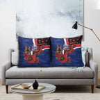 North Kangaroos ANZAC Personalised Pillow Cover Lest We Forget Poppy Camo