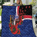 North Kangaroos ANZAC Personalised Quilt Lest We Forget Poppy Camo