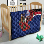 North Kangaroos ANZAC Personalised Quilt Lest We Forget Poppy Camo