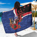 North Kangaroos ANZAC Personalised Sarong Lest We Forget Poppy Camo