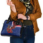 North Kangaroos ANZAC Personalised Shoulder Handbag Lest We Forget Poppy Camo