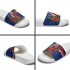 North Kangaroos ANZAC Personalised Slide Sandals Lest We Forget Poppy Camo