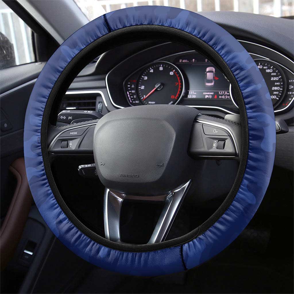 North Kangaroos ANZAC Steering Wheel Cover Lest We Forget Poppy Camo
