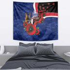 North Kangaroos ANZAC Personalised Tapestry Lest We Forget Poppy Camo