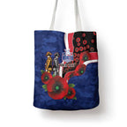 North Kangaroos ANZAC Personalised Tote Bag Lest We Forget Poppy Camo
