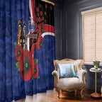 North Kangaroos ANZAC Personalised Window Curtain Lest We Forget Poppy Camo