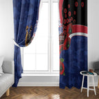 North Kangaroos ANZAC Personalised Window Curtain Lest We Forget Poppy Camo