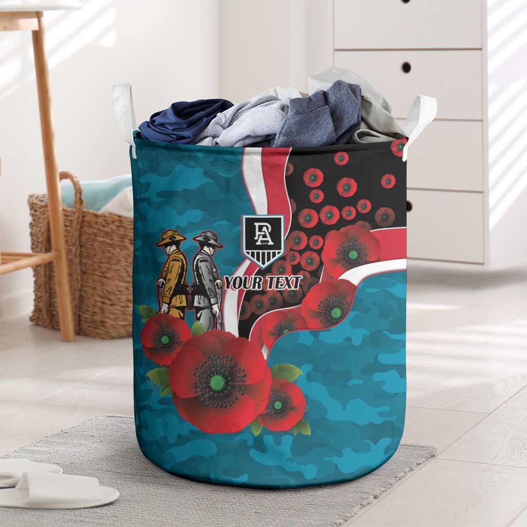 Port Power ANZAC Personalised Laundry Basket Lest We Forget Poppy Camo