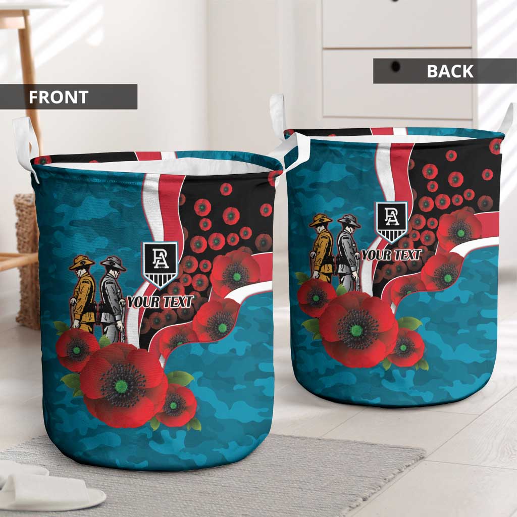 Port Power ANZAC Personalised Laundry Basket Lest We Forget Poppy Camo